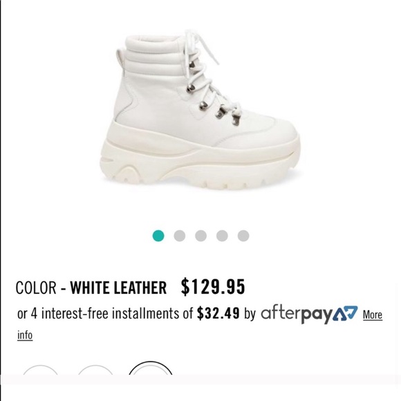 steve madden white husky boots